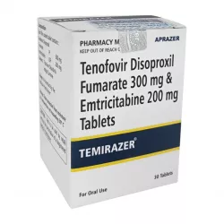 Трувада полный аналог (Temirazer, Тенвир ЕМ :: Тенофовир + Эмтрицитабин) таб. 300+200мг №30 в Волгограде и области фото